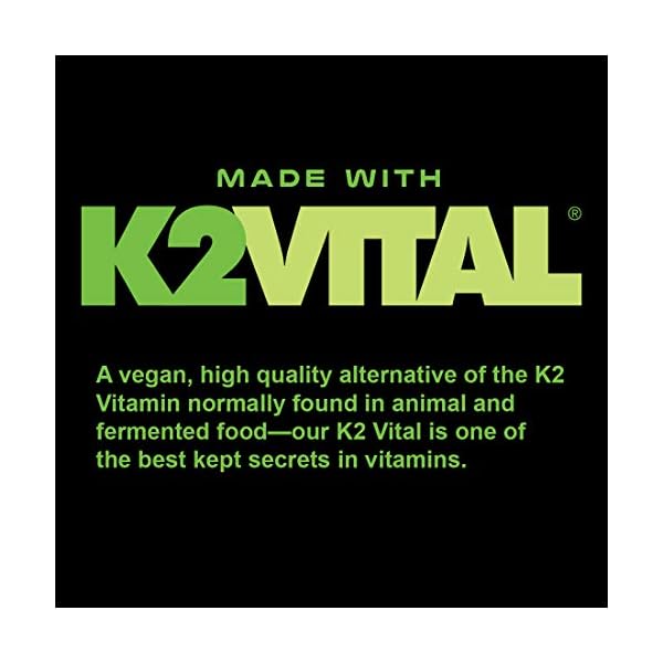 Smarter Vitamin K2 MK7 100mcg Made with K2VITAL and Kale for Bone Health & Cardiovascular