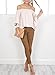 Relipop Women's Off Shoulder Tops Fashion Shirt Casual Strapless Blouses (Medium, Apricot)