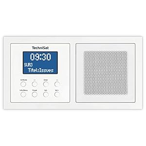 TechniSat DIGITRADIO UP 1 – DAB+ inbouwradio voor installatie in elke dubbele inbouwdoos, DAB, FM, dimbaar lcd-display…