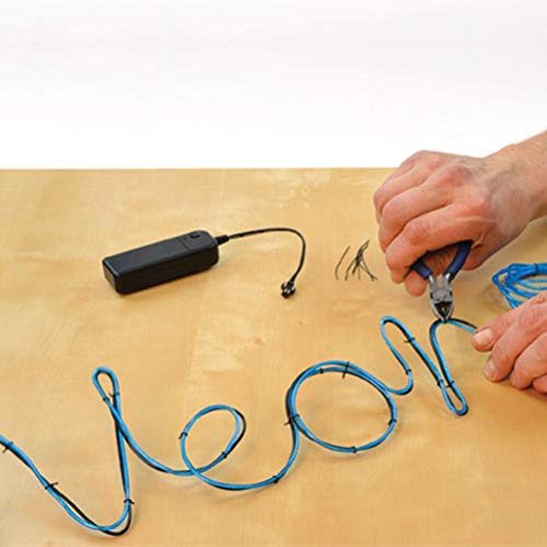 Fizz Creations Make Your Own Neon Effect Sign 3M Neon String Light Message Kit (Blue)