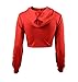 Forlisea Women's Long Sleeve Print Crop Top Hoodies Sweatshirt