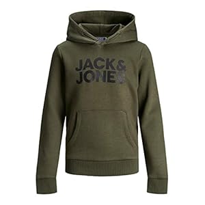 JACK & JONES jongens trui met capuchon JJECORP LOGO SWEAT HOOD NOOS JR