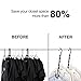 HOUSE DAY Space Saving Hangers Black, 16 Pack, Smart Closet Organizer Space Saver, Sturdy Plastic Clothes Hangers for All Types of Clothes, Closet Organizers and Storage, College Dorm Room Essentials