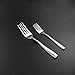 Cand 16-Piece Stainless Steel Dinner Forks, 8 Inch