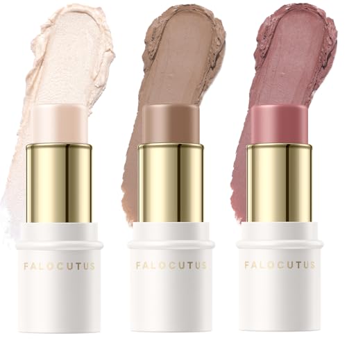 3 Pcs LIGHT-WARM Contour Stick Set,Professional Makeup Kit for... 41StgNGKLiL
