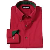 Paul Fredrick Men's Classic Fit Non-Iron Cotton Solid Dress Shirt