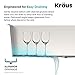 Kraus KP1TS15S-1 Pax Kitchen Sink Single Bowl, 15 Inch, Zero Radius