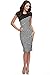 Fashion New Sexy Women Striped Cocktail Bandage Bodycon Sheath Midi Pencil Dress