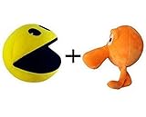 Pixels Q-Bert and Pac-man Plush Toys Set of 2
