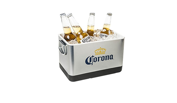 Corona cerveza y cubitera – acero inoxidable : Amazon.es ...