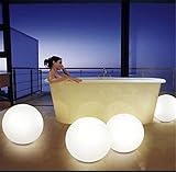 Ball Led Light Waterproof,AMZSTAR 7.9-Inch LED Color Changing Floating Ball Waterproof Mood Light Garden Decoration Flashing Ball LED lighting products for Pool, Ponds (Pack of 1)
