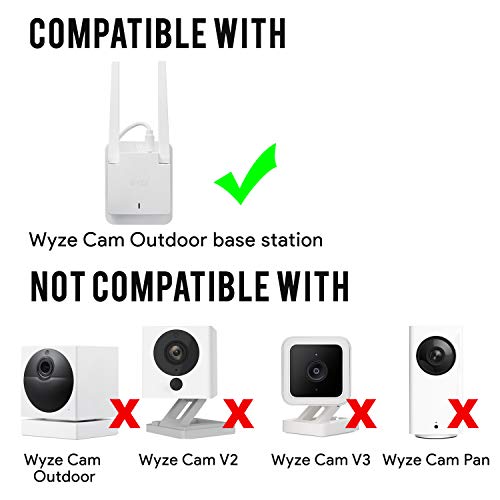 Wasserstein AC Mount Compatible with Wyze Cam Outdoor Base Station