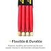 Donner Red Drum Sticks 7A Classic Maple Wood Drumstick 2 Pair with Carrying Bag