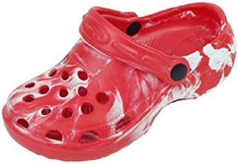 New Toddler's Red Tie Dye Garden Shoes Clog Sandals Size 7