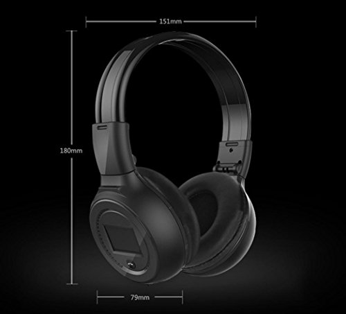 Gotd 3.0 Stereo Bluetooth Wireless Headset/Headphones With Call Mic/Microphone For Iphone /Cell Phone/PC/Tablet/Desktop/Laptop/Notebook, MP3 Player/FM/Bluetooth 3.0 /Supprot TF card - Thumbnail 6