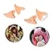 Kbraveo 4 Pair Realistic Elf Ear Fake Ears Ear Tips For Cosplay Parties