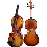 D Z Strad Violin Model 100 with Solid Wood with Case, Bow, and Rosin (1/8 - Size)