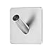 Anwenk Self Adhesive Wall Hooks, 6 Pack Heavy Duty Wall Hook Towel Hook Coat Hook Hat Hook 304 Brushed Stainless Steel Bathroom Kitchen Super Power Wall Mount Hooks for Jacket Bath Towel Hat