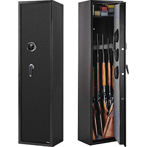 Winzone Rifle Safe, Biometric Gun Safes & for 5 Rifle Shotgun