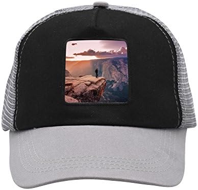 JPKOPEN Mountaineering And Sunset Caps Fashion Unisex Adjustable Trucker Mesh Snapback Hats