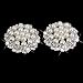10pcs Rhinestone Faux Pearl Flower Embellishments Button Flatback 30mm