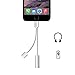 2 in 1 Lightning Adapter for iPhone 7, iAbler Lightning to 3.5mm Audio Adapter for iPhone 7 and iPhone7 Plus with Lightning Port Charging + 3.5 mm Port
