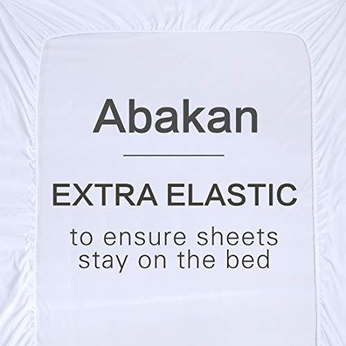 Abakan Bed Sheet Set 4 Piece Super Soft Brushed Microfiber 1800 Series Hotel Luxury Egyptian Sheet Breathable, Wrinkle, Fade Resistant Deep Pocket Bedding Sheet Set (Full, White) - Thumbnail 3