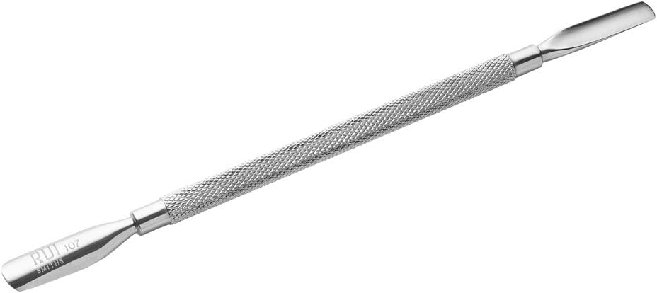Rui Smiths Professional Double Ended Hypoallergenic Stainless Steel Metal Pusher (Cuticle Pusher) - Style No. 107