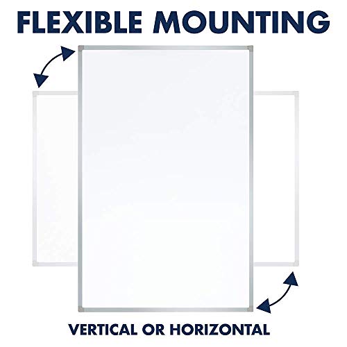 3 Whiteboard+Silver+Finish+Aluminum+85355