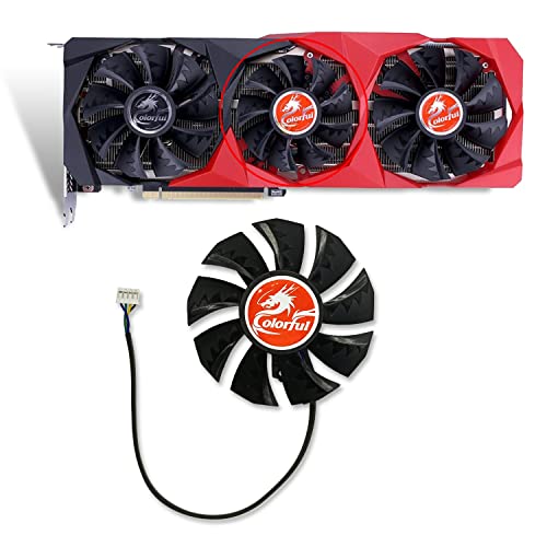 Cavabien 75MM RTX 3060 GPU Graphic Card Cooler Fan for Colorful