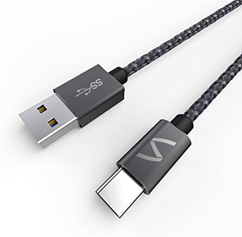 Type C Cable Syncgreen 3.3ft/1m Nylon Braided Charging Cable for new MacBook, Google Pixel, Samsung Galaxy S8, Nexus 5X / 6P, OnePlus 2, Nintendo Switch, Sony Xperia XZ and More (Space Gray)
