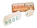 Montessori Large Wooden Number Cards With Box