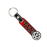 VW Volkswagen GTI Black & Red Honeycomb Keychain Key Chain GENUINE OEM BRAND NEW