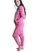 Caramel Cantina Womens One Piece Hooded PJS (Small, Christmas)