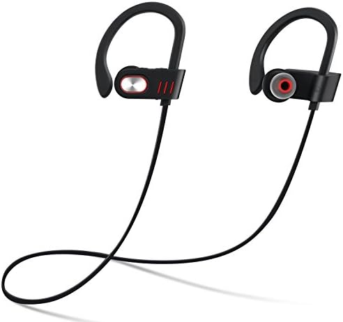 Bluetooth Headphones, Hhusali Wireless Sports Earphones With Mic Waterproof HD Stereo Sweatproof In Ear Earbuds for Gym Running Workout 8 Hour Battery Noise Cancelling Headsets