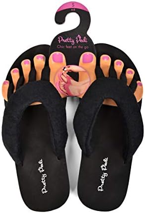 Super Light Pretty Pedi Brand Pedicure Sandals For Women With Toe Separator (Multiple Colors and Sizing Available)