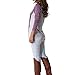 levaca Womens Clothing Raglan Long Sleeve Tunic Casual Slim Shirts Tops Mauve XL