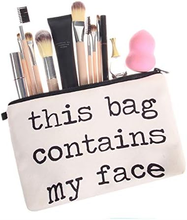 Creazy Cosmetic Bag Women Letters Printing Makeup Toiletry Storage Travel Wash Handbag (C)