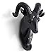 HERNGEE Sheep Head Single Wall Hook/Hanger Animal Shaped Coat Hat Hook Heavy Duty, Rustic, Decorative Gift (Sheep Black)