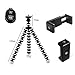 FLFLK iPhone Tripod Flexible Octopus Camera Phone Tripod for iPhone Smartphone Digital Camera with Universal Clip and Remote