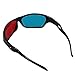 3D Red-Blue / Cyan Anaglyph Simple Style Glasses Movie Game-Extra Upgrade Style