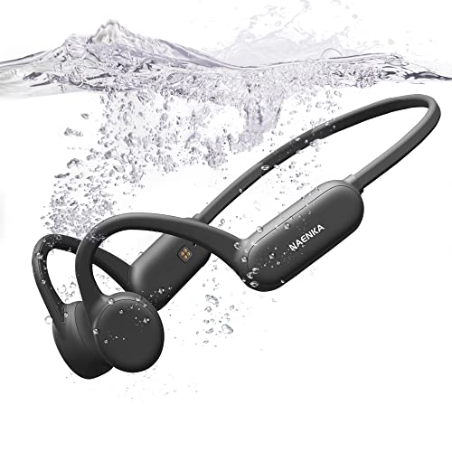 Naenka Bone Conduction Headphones, Runner Pro Swimming Headphones with MP3 Player Built-in 8G Memory for Swimming