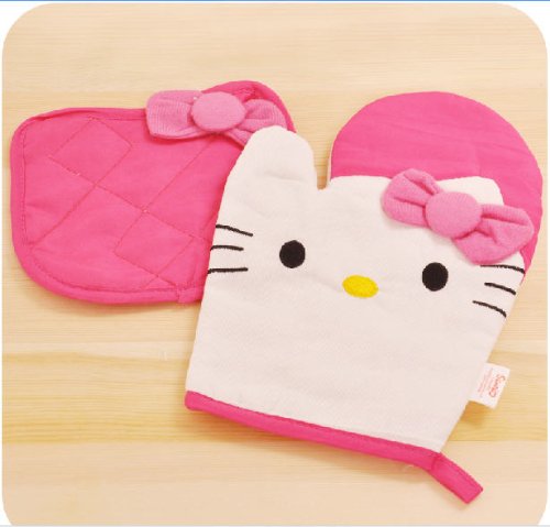 1 x new kitchenwear- oven mitts & pot holders set o…