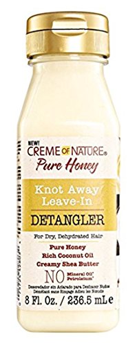 Creme Of Nature Pure Honey Detangler 8 Ounce Leave-In (236ml) (3 Pack)