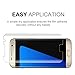 [2-Pack] Galaxy S7 Edge Tempered Glass Screen Protector,Fitquipment [Half Coverage] [9H Hardness] [Anti-Fingerprint] [Bubble-Free] HD Screen Protector Compatible with Samsung Galaxy S7 Edge Clear.