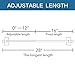 H.VERSAILTEX 4 PACK Magnetic Curtain Rods for Metal Doors Multi-Use Adjustable Rods Tool Free for Iron and Steel Place 1/2