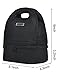 MIER Dual Compartment Insulated Lunch Box Bag Reusable Cooler Bag for Men, Women, Boys(Black)