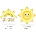 Big Dot of Happiness You are My Sunshine Paper Straw Decor - Baby Shower or Birthday Party Striped Decorative Straws - Set of 24