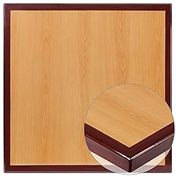 Flash Furniture 36'' Square 2-Tone High-Gloss