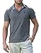 Three Sixty Six Golf Shirts for Men - Dry Fit Short-Sleeve Polo, Athletic Casual Collared T-Shirt Black